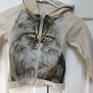 Girls kitty sweatshirt